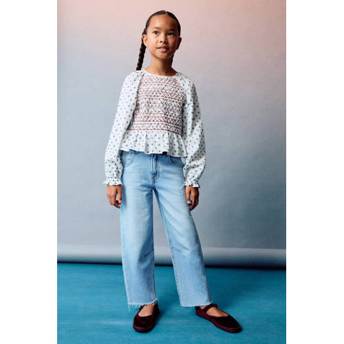 Mango Kids blouse ecru afbeelding
