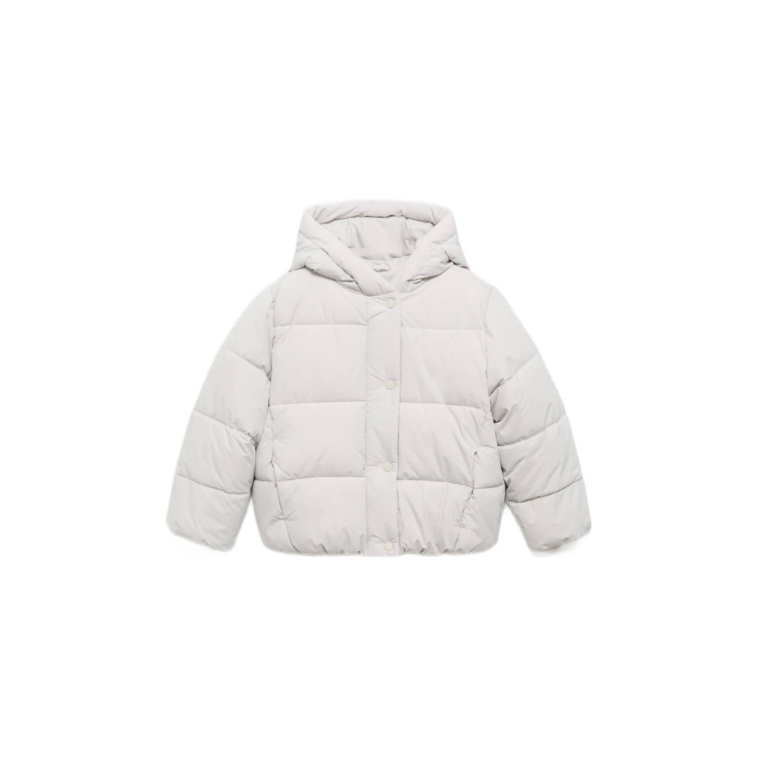 Mango Kids gewatteerde jas grijs