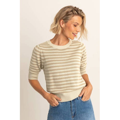 Expresso pullover beige gebreid afbeelding