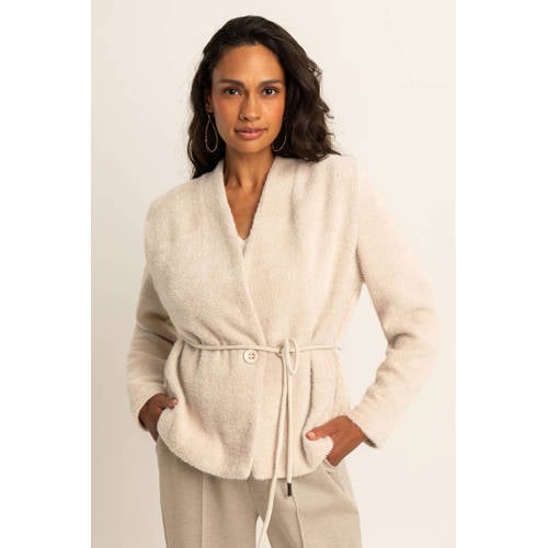 Expresso gebreid vest beige afbeelding