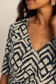 thumbnail: Expresso travelstof midi jurk beige