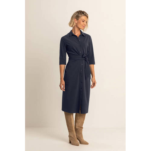 Expresso travelstof blousejurk donkerblauw afbeelding