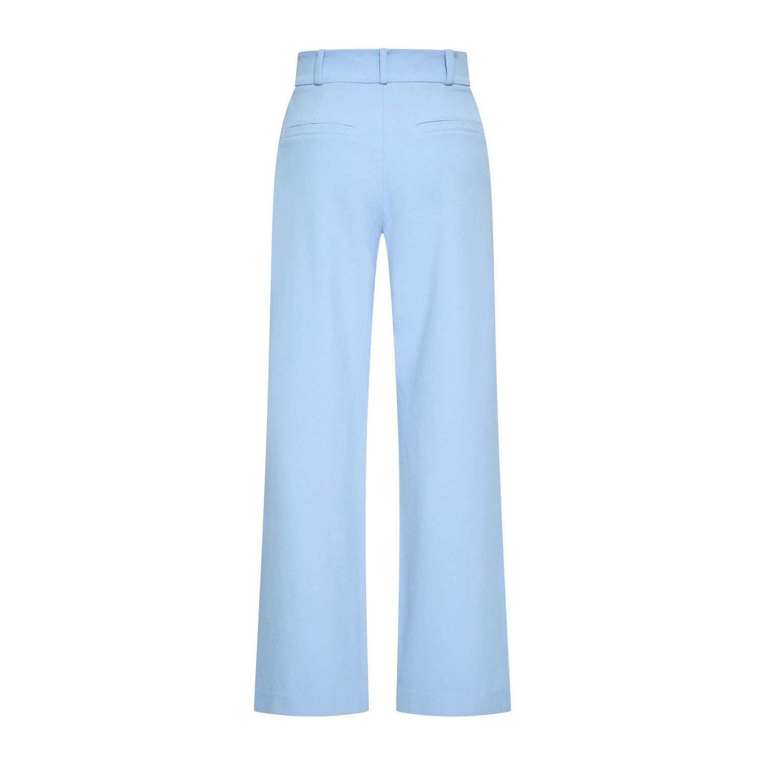 Expresso straight high waist broek blauw