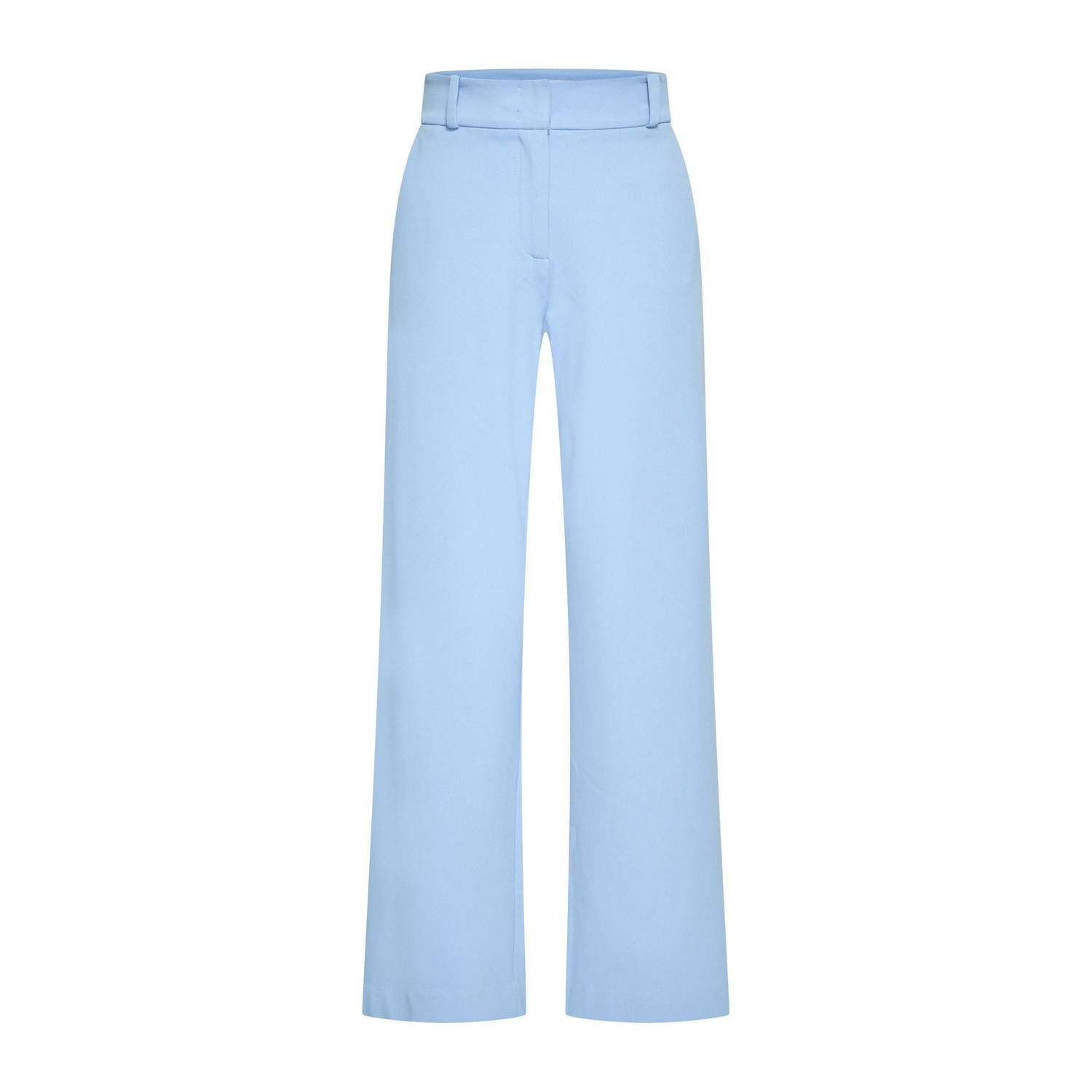 Expresso straight high waist broek blauw