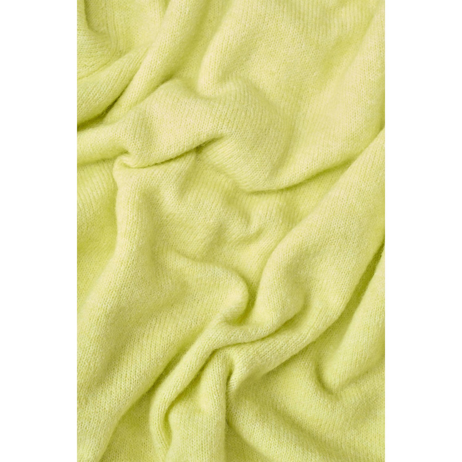 Expresso wollen gebreid vest limegroen