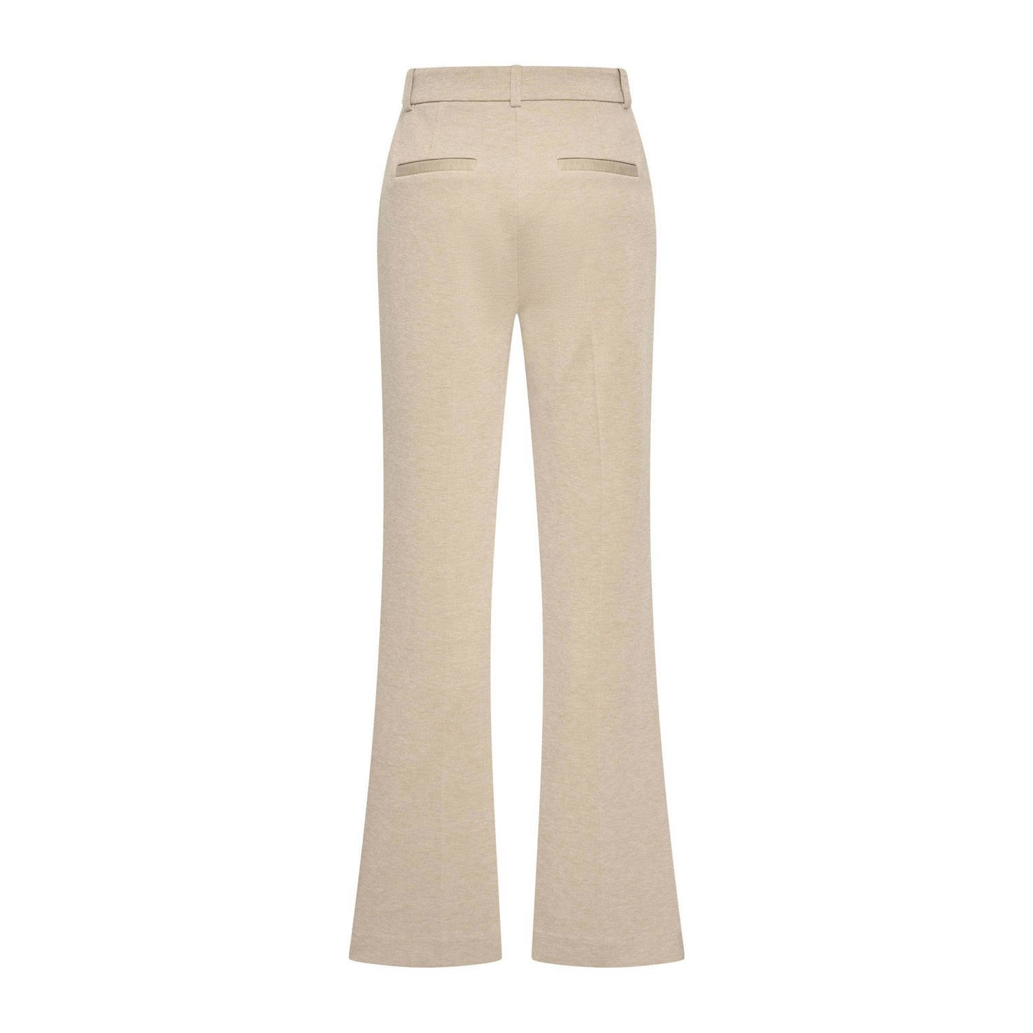 Expresso flared regular waist casual broek zand