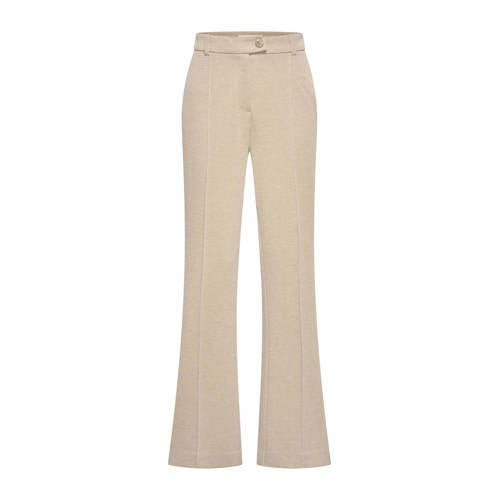 Expresso flared regular waist casual broek zand afbeelding