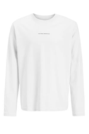 longsleeve met backprint wit