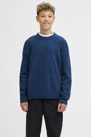 pullover blauw gebreid