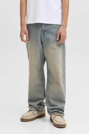 loose fit high waist loose fit jeans medium blue denim