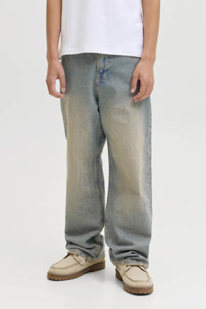 loose fit high waist loose fit jeans medium blue denim