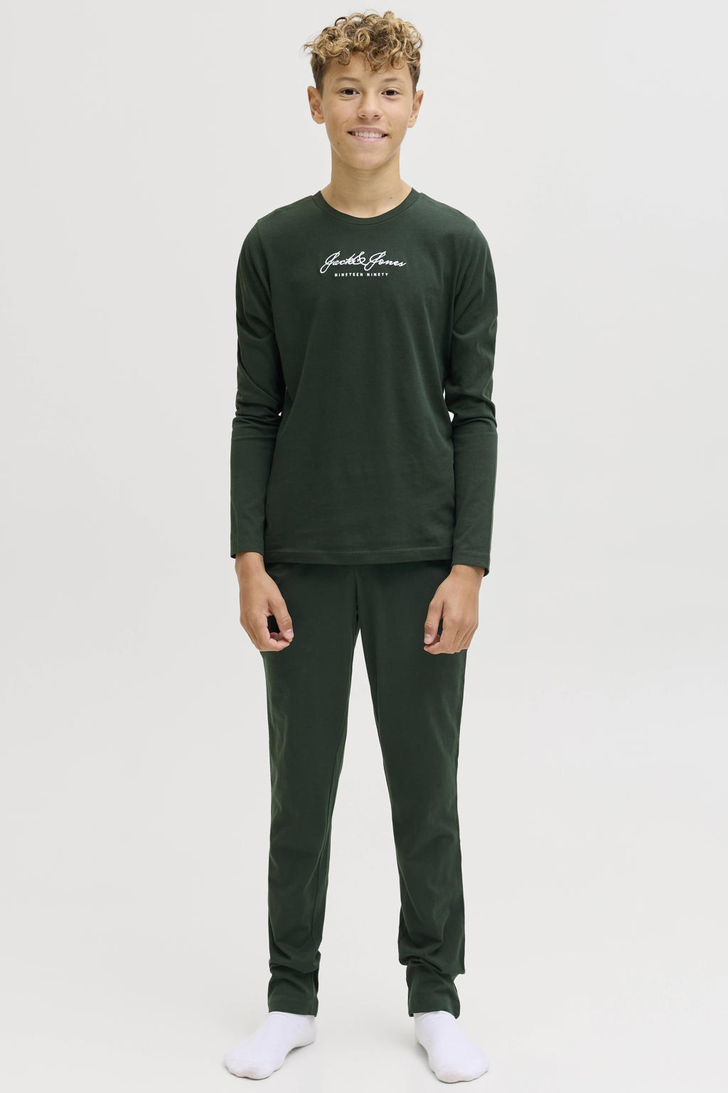 JACK & JONES JUNIOR loungeset donkergroen