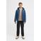JACK & JONES JUNIOR gewatteerde jas gebreid blauw