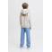 JACK & JONES JUNIOR hoodie met backprint wit melange