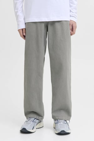 high waist loose fit jeans grey denim
