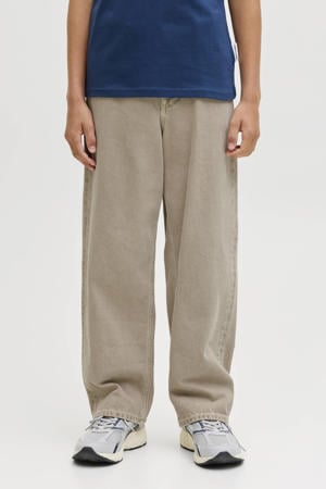 high waist loose fit jeans lichtbruin