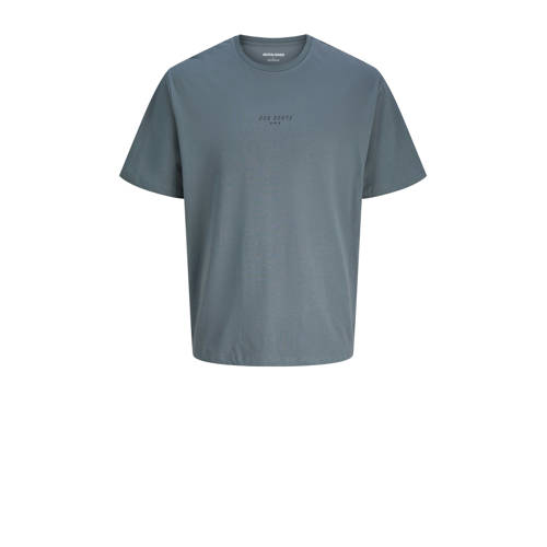 JACK & JONES JUNIOR T-shirt met backprint grijsblauw afbeelding