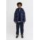 JACK & JONES JUNIOR gewatteerde jas donkerblauw