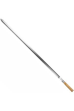  BBQ Spies Churrasco - Olijfhout / Staal - V - vorm - 70cm