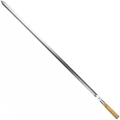 Forged BBQ Spies Churrasco - Olijfhout / Staal - V-vorm (70 cm) afbeelding