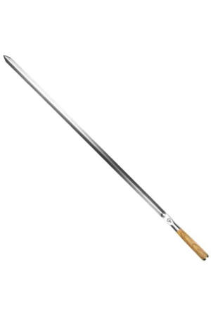  BBQ Spies Churrasco - Olijfhout / Staal - V - vorm - 60cm