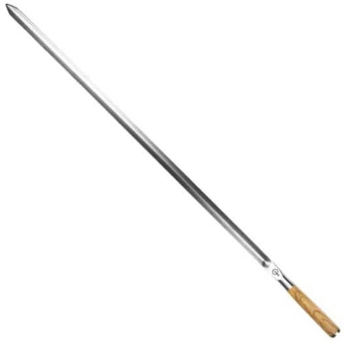 Forged BBQ Spies Churrasco - Olijfhout / Staal - V-vorm - 60cm afbeelding