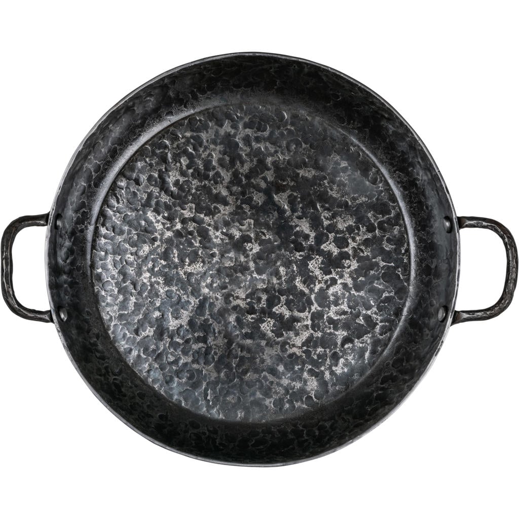 Forged Koekenpan Carbonstaal met 2 handvatten ø 24 cm - geschikt voor alle warmtebronnen - zonder anti-aanbaklaag