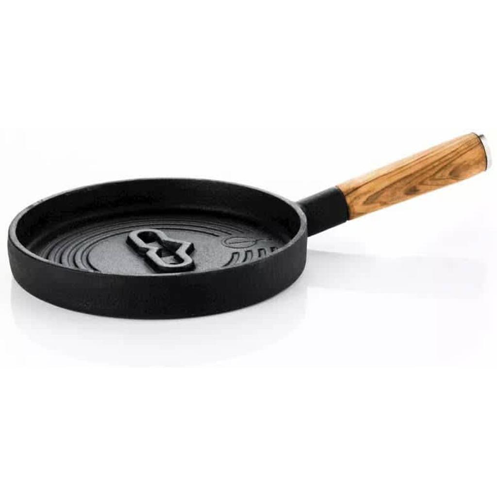 Forged Serveerpannetje Churrasco - Gietijzer / Olijfhout - ø 18 cm
