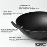 thumbnail: Blackwell  Wokpan / Wadjan Gietijzer ø 36 cm / 6.5 liter - geschikt voor alle warmtebronnen - zonder anti-aanbaklaag