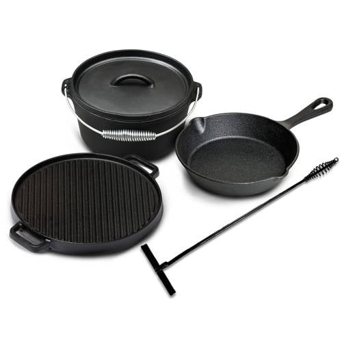 Blackwell Dutch Oven BBQ set Gietijzer - 4-delige pannenset afbeelding