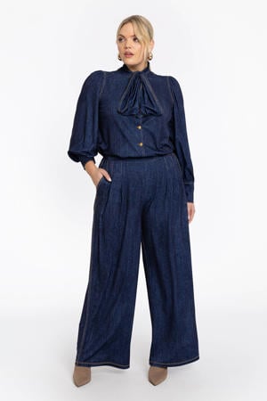 blouse dark blue denim