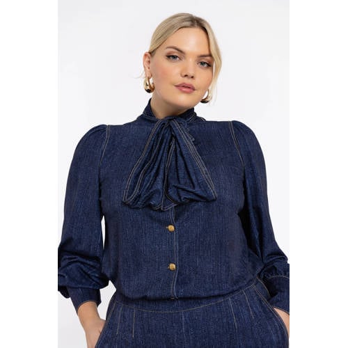 YOEK blouse dark blue denim
