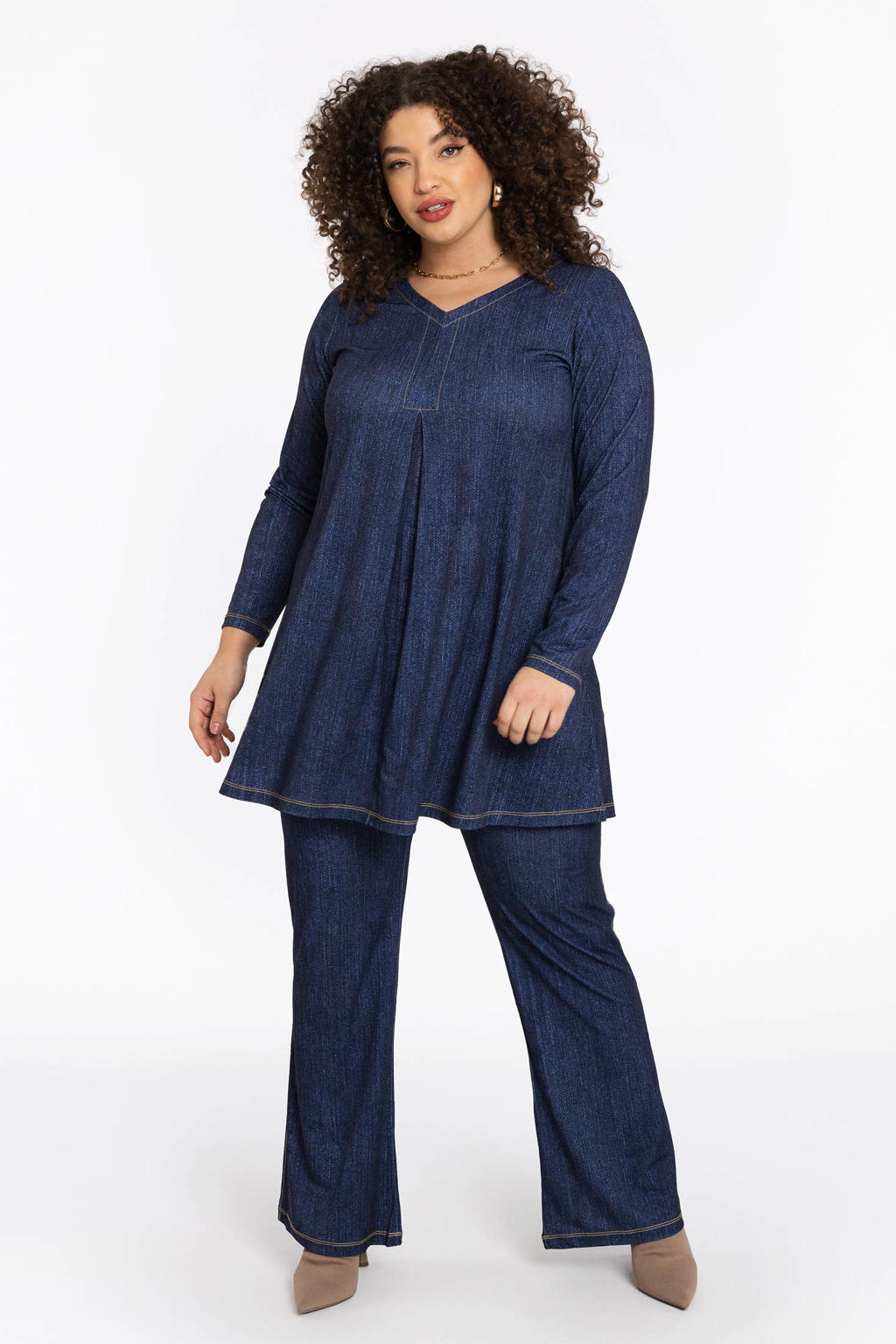 YOEK tuniek dark blue denim