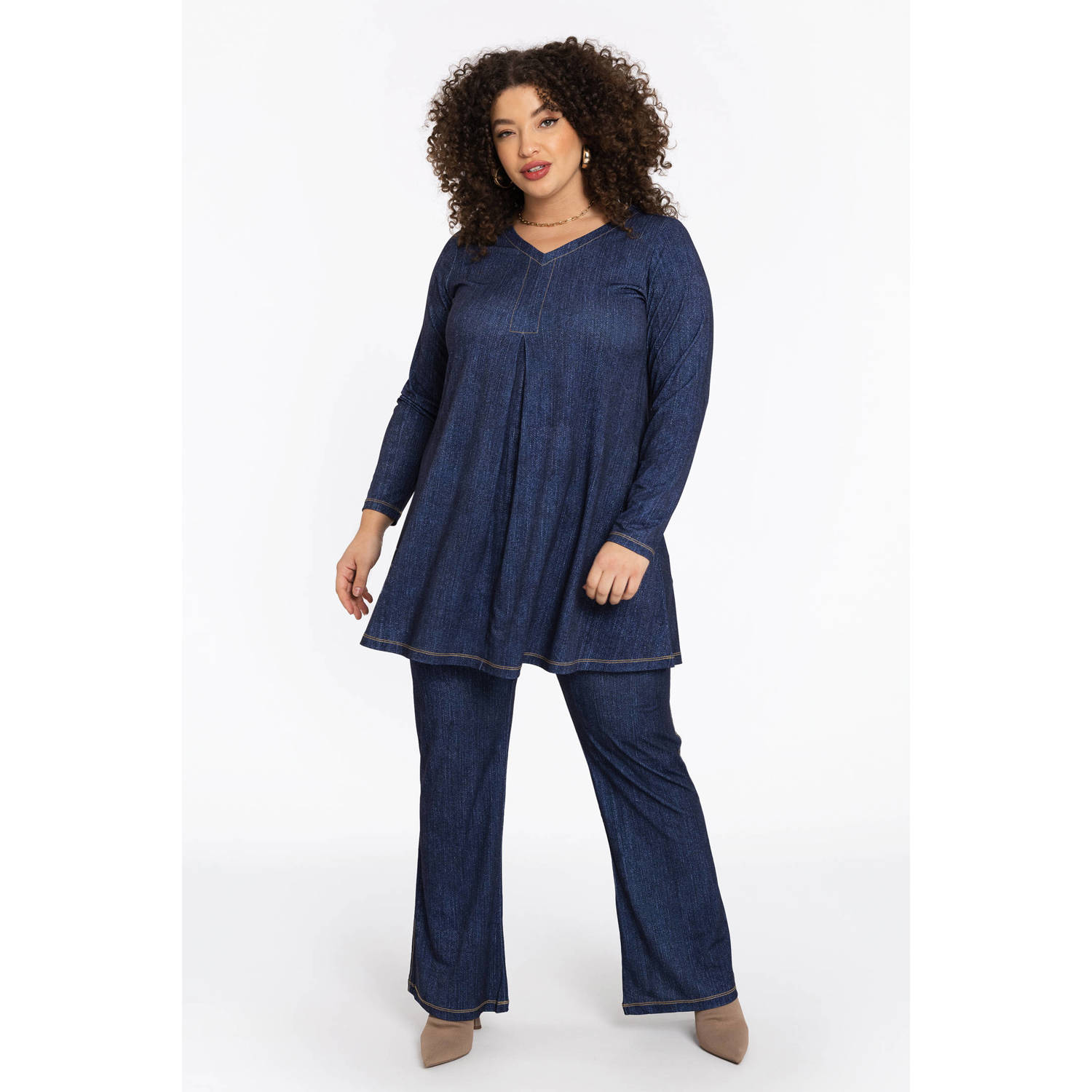 YOEK tuniek dark blue denim
