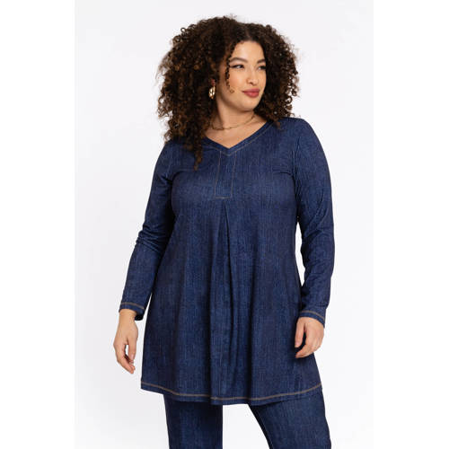 YOEK tuniek dark blue denim afbeelding