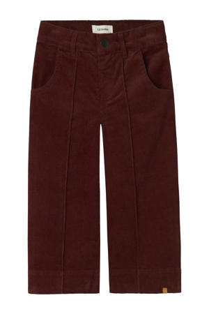 corduroy casual broek donkerbruin