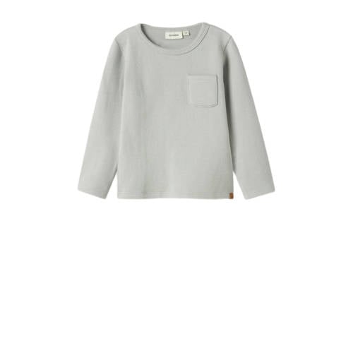 LIL' ATELIER MINI longsleeve lichtgrijs afbeelding