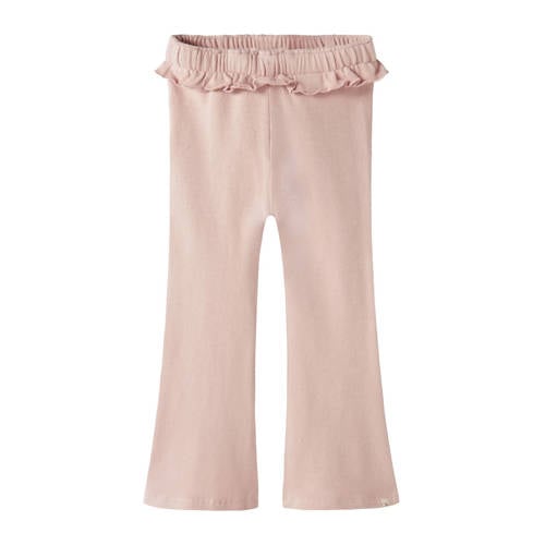 LIL' ATELIER MINI flared casual broek lichtroze afbeelding