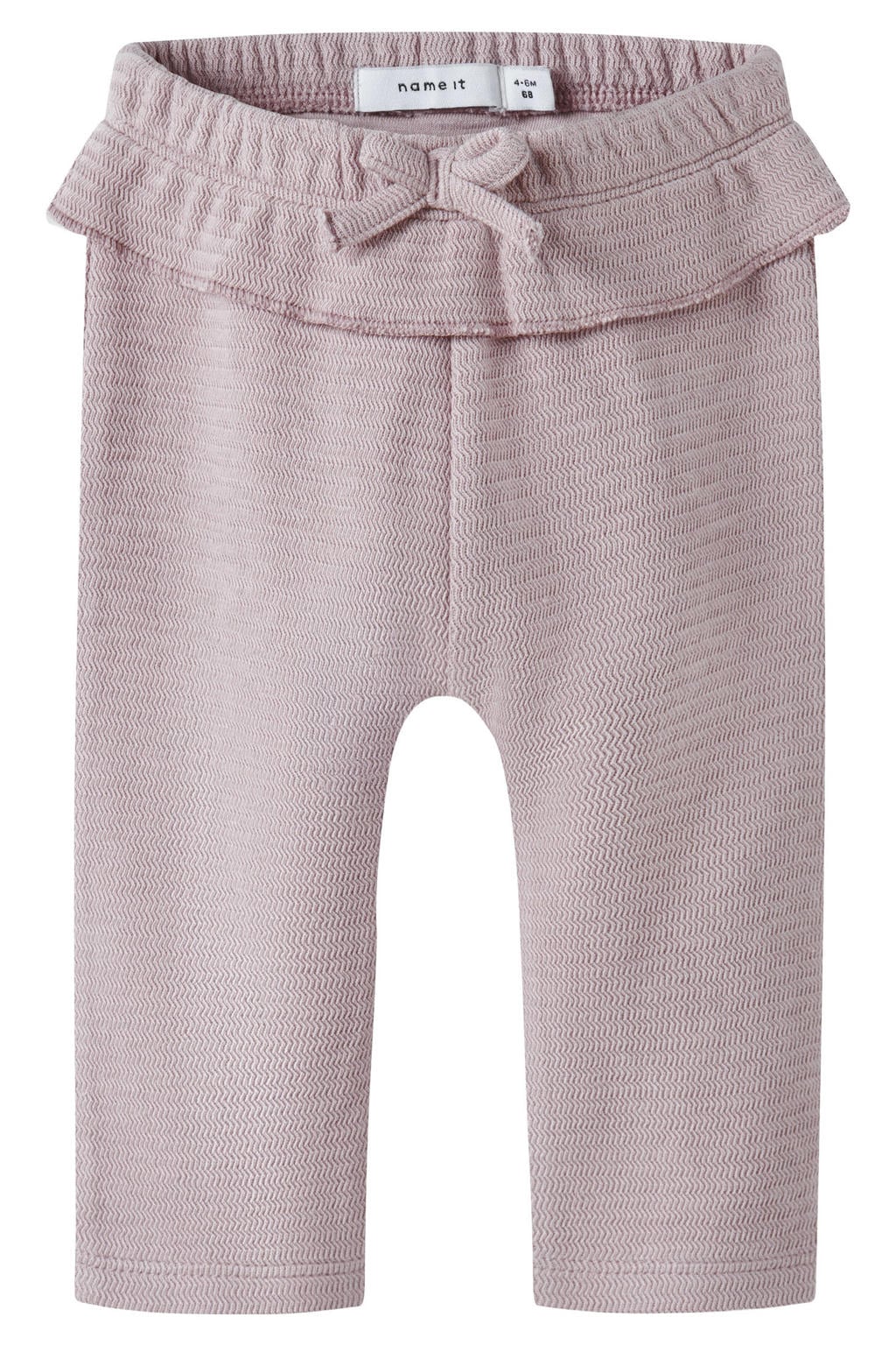Lilakleurige meisjes NAME IT BABY regular legging van katoen met elastische tailleband en effen