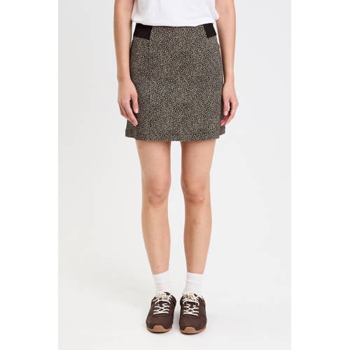 Cache Cache mini rok met panterprint zwart afbeelding