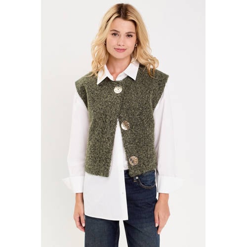 Cache Cache gebreid vest kaki afbeelding