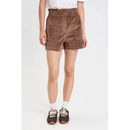 Cache Cache baggy high waist paperbag short taupe afbeelding