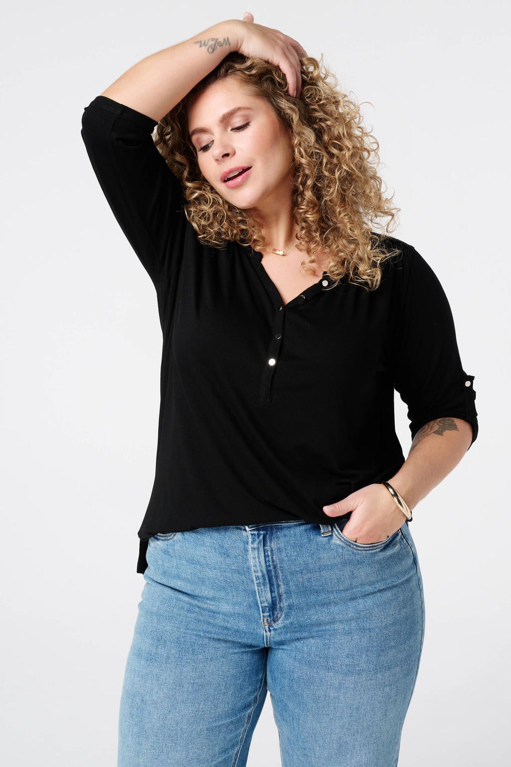 MS Mode top zwart
