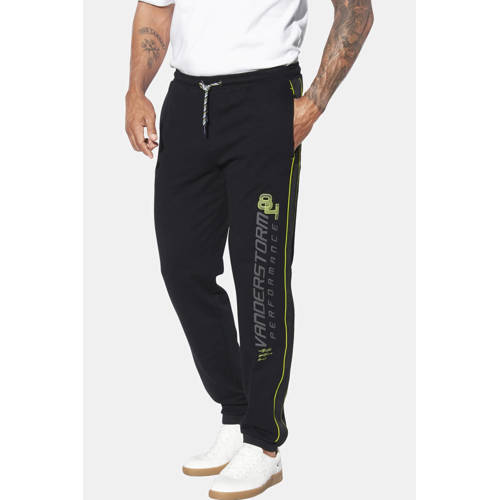 Jan Vanderstorm ROLFSTAD regular joggingbroek Plus Size zwart afbeelding
