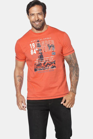 +FIT COLLECTIE regular T-shirt MORKHEIM Plus Size oranje