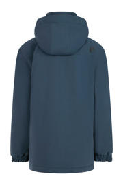thumbnail: Donkerblauwe jongens Protest ski-jas PRTFlynto JR van polyester met effen, capuchon en rits wind- en waterdicht