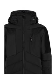 thumbnail: Zwarte jongens Protest softshell ski-jas PRTBrucer JR met effen, capuchon en ritssluiting