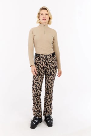 softshell skibroek PRTTuuli beige/zwart