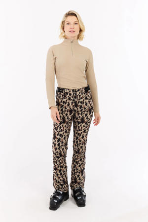 softshell skibroek PRTTuuli beige/zwart