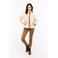 Protest teddy fleece vest PRTRed ecru camel
